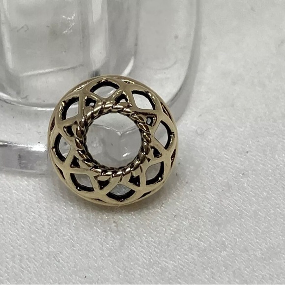 Pandora Solid 14k Open Lattice Charm - Picture 3 of 13